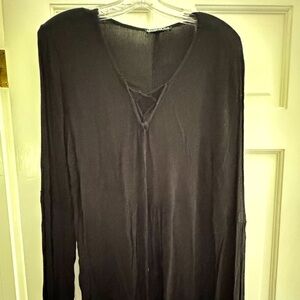 Cotton On long sleeve top - with cross cross front ties and bell sleeves